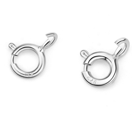 ปรับแต่ง 925 เงิน Lobster Clap Spring Charms ทองแดง Lobster Clap
