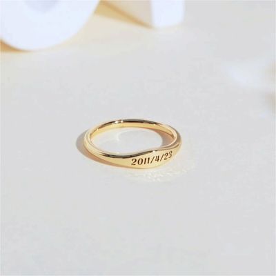 Engagement Stacking Rings in 925 Sterling Silver Personalized and Elegant Design
