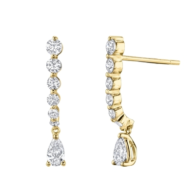 925 เงินสเตอร์ลิง สีขาว พีร่า ดรัป กลม Zircon สําหรับความต้องการของลูกค้า