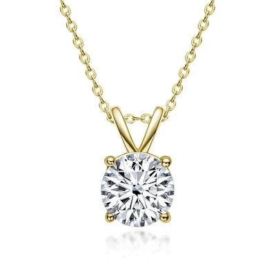 925 สตอร์ลิง เงิน Pendant สําหรับเด็กผู้หญิง 18K ทองเหลือง
