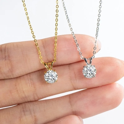 925 สตอร์ลิง เงิน Pendant สําหรับเด็กผู้หญิง 18K ทองเหลือง