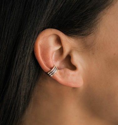 หญิงคลาสสิกสายรุ้ง Pave ติดตั้ง Cubic Zircon 925 สตอร์ลิงเงินหูแมนช์เครื่องประดับ