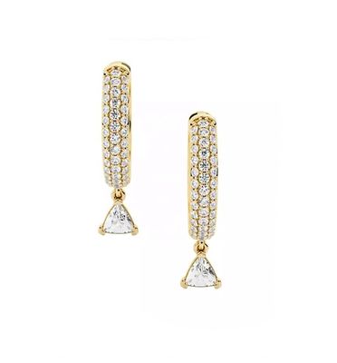 ต่างหูห่วงเพชรประเมินโดยบุคคลที่สามในเงินสเตอร์ลิง 925 ชุบโรสโกลด์ และมีขั้นต่ำ 50 คู่