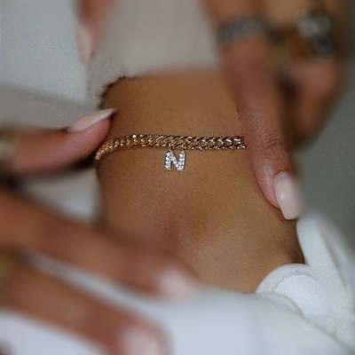 เครื่องแขนเทนนิสแบบบุคคลบุคคล 18K ทองคํา โฟชั่น ทองแดง คูบา Link Chain