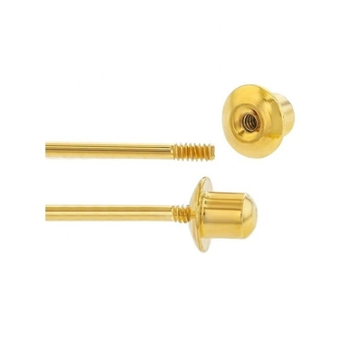 5MM 18k ทองคําเคลือบดอกไม้หูเด็ก ของขวัญที่สมบูรณ์แบบสําหรับเด็กใน 925 เงินสเตอร์ลิง