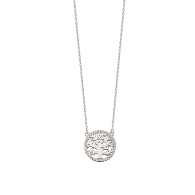 โอกาสงานปาร์ตี้ 18K ทองคํา Plated สเตอร์ลิ่งเงินต้นไม้ของชีวิต Pendant Necklace สําหรับผู้หญิง
