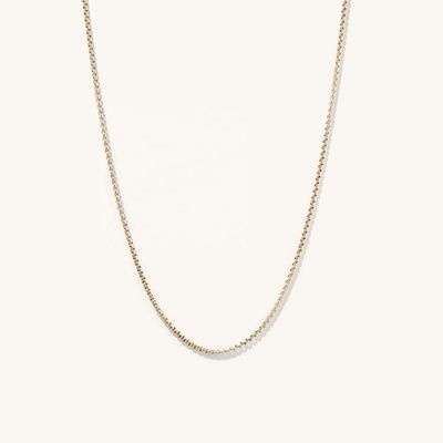 สร้อยคอพร้อมจี้กล่องกลมเคลือบทอง 18K แบบแฮนด์เมด พร้อมจัดส่งรวดเร็วและโลโก้ที่ปรับแต่งได้