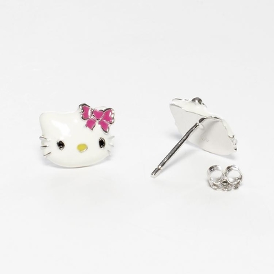 สีสัน สีน้ําตาล Hello Kitty หูตูดกับทองดําและเงิน การชุบ