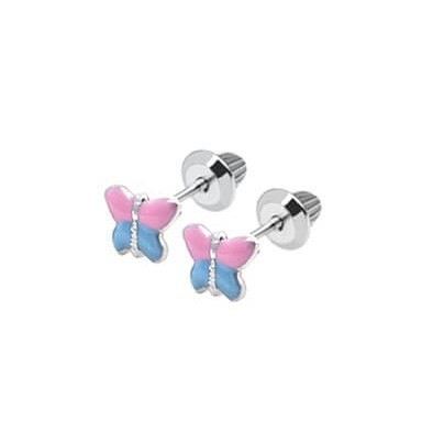 18K สีเหลืองทองสีชมพู สีน้ําเงิน สีเอ็มเมล หูหูกระพริก