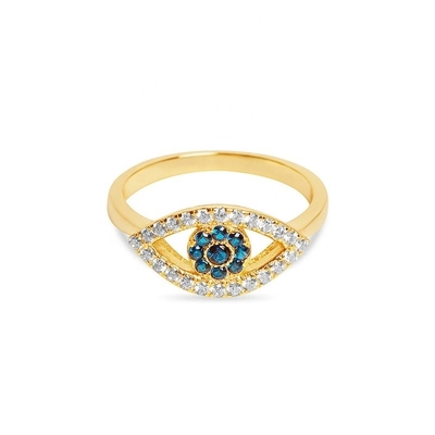 ขนาดที่กําหนดเอง 925 สเตอร์ลิง เงินตัด ปาเวอ สีทองคํา 18K