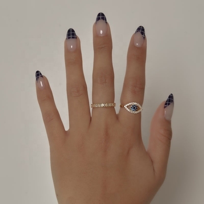 ขนาดที่กําหนดเอง 925 สเตอร์ลิง เงินตัด ปาเวอ สีทองคํา 18K
