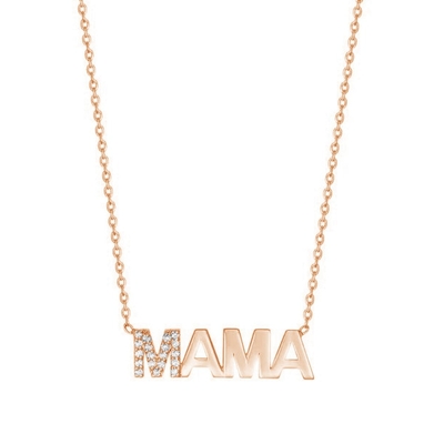 การหมั้น 2022 ยอดเยี่ยม MAMA 18K ทองคํา ขายปลีก วันแม่ ของขวัญ 925 สตอร์ลิงเงิน สร้อยคอ พระเครื่อง