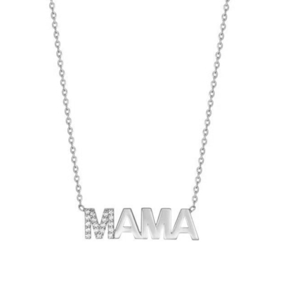 การหมั้น 2022 ยอดเยี่ยม MAMA 18K ทองคํา ขายปลีก วันแม่ ของขวัญ 925 สตอร์ลิงเงิน สร้อยคอ พระเครื่อง