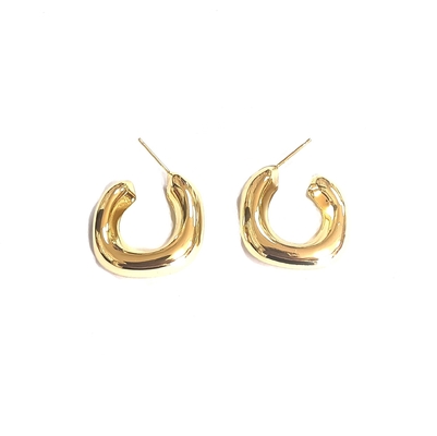 การปรับแต่ง 18K ทองคําทองแดง ห่วง หูฟัง ODM หูฟัง ห่วง ทองผู้หญิง