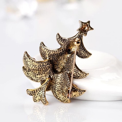 ไม้คริสต์มาสต์สแตนบรอช pin OEM วินเทจอาร์ท Christmas Tree pin