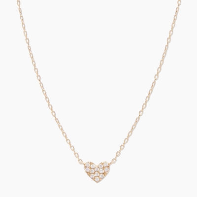 หัวใจ Pave ขาว CZ หญิงชั้น 925 สเตอร์ลิงเงินคอ