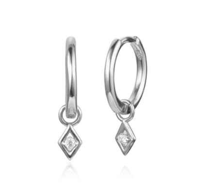 สีหินตัวเลือก เทรนดี้ 18k ทองแท้ โครงข้อมือ Dangle หูหูใน 925 เงินสเตอร์ลิง