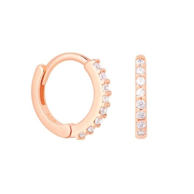ODM 925 สตอร์ลิง เงิน ห่วง หูหูกลางที่มีทองคําเล็ก 18K Vermeil การชุบ