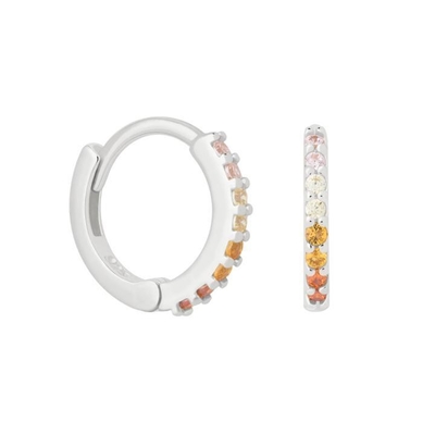 ODM 925 สตอร์ลิง เงิน ห่วง หูหูกลางที่มีทองคําเล็ก 18K Vermeil การชุบ