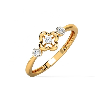 แหวนสําหรับยูนิเซ็กซ์ 925 สเตอร์ลิงเงิน Triad Clover แหวนบนบราซิล แหวนวงกลอง