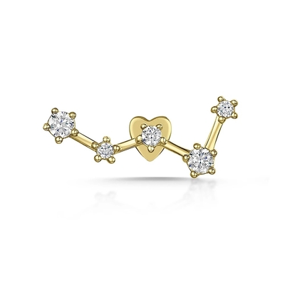 OEM Constella Stud Earrings 925 18k สีขาวทองคํา Stud Earrings