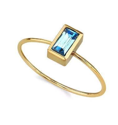 14K ทองทองท่วม Cubic เซอร์คอนia คริสตัลแหวน OEM รอยน์สโตนแหวน