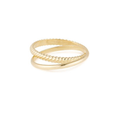 18K ทองคําเคลือบด้วยมือชุด Flat Band 925 สเตอร์ลิงเงินแหวนสําหรับผู้หญิง