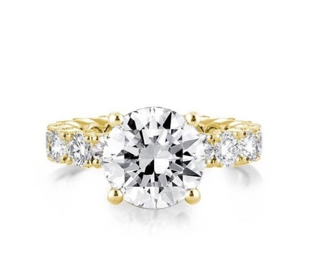 แหวนหมั้นทองคํา 18K สีขาว Zircon Eternity Band 925 สตอร์ลิงเงิน