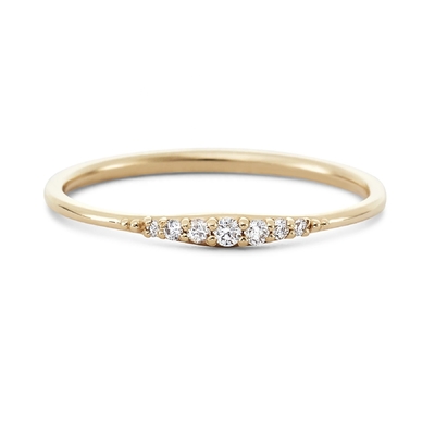 เพียงแค่ 14K ทองคํา Plated ทําด้วยมือ Stacking นุ่ม 925 สเตอร์ลิงเงินแหวน