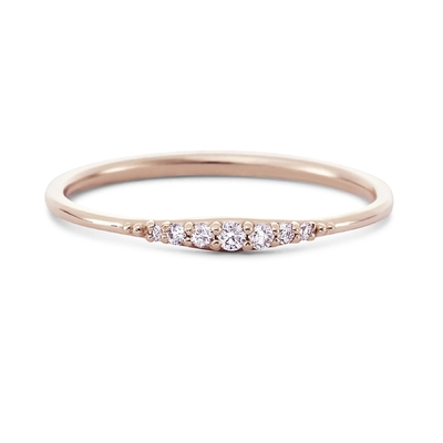 เพียงแค่ 14K ทองคํา Plated ทําด้วยมือ Stacking นุ่ม 925 สเตอร์ลิงเงินแหวน
