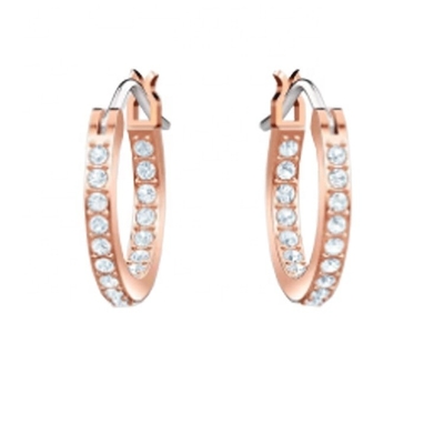 หูหูอลังการ สีฟ้า สีขาว Cz 925 สตอร์ลิงเงิน Dangle Hoop หูหูสําหรับผู้หญิง