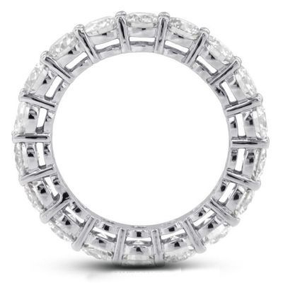 925 สตอร์ลิง เงิน 4 มม CZ Eternity Band แหวน สะอาดต่อสิ่งแวดล้อม ใช่ Plating Rose Gold