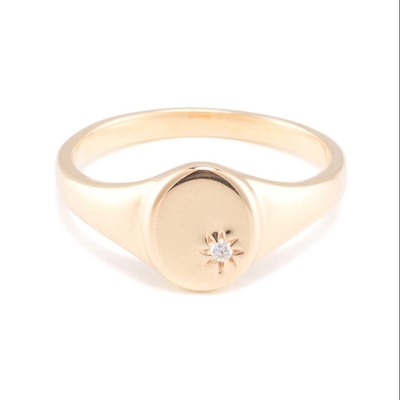 แหวนทอง 18K Vermeil ดอกแดดวงแหวนประทับด้วยการออกแบบส่วนน้อยใน 925 เงินสเตอร์ลิง