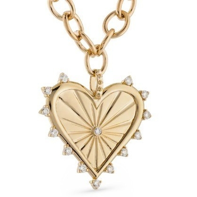 ทอง 18K สีขาว CZ สีขีด หัวใจรัก สร้อยคอ 925 สตาร์ลิงเงิน