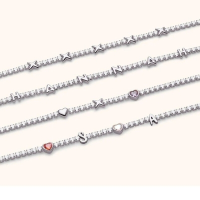 OEM คลาสสิก ทองแดง เทนนิส ดาว Pendant Necklace ด้วยหิน Zircon ก้อน Brilliant