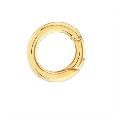 14K ทองคําเคลือบกลม Charm Enhancer Connector Necklace เครื่องประดับประเภท Pendants หรือ Charms ใช้