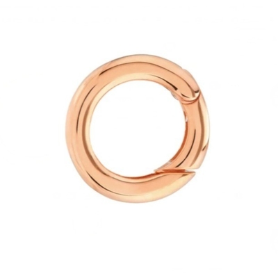 14K ทองคําเคลือบกลม Charm Enhancer Connector Necklace เครื่องประดับประเภท Pendants หรือ Charms ใช้