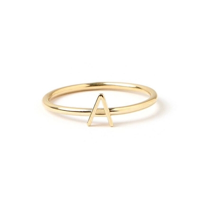 สายด่วนทองคํา 14K มินิจอเรท 925 สเตอร์ลิงเงินแหวนสําหรับผู้หญิง