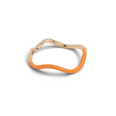 แหวนเงินสเตอร์ลิง 925 เคลือบอีนาเมลสีชมพู 18k สำหรับผู้หญิงและเด็กผู้หญิง