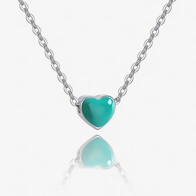 หัวใจสีชมพูขนาดเล็ก โรเดียมเคลือบ วันวาเลนไทน์ หญิง 925 สตอร์ลิงเงิน Pendant