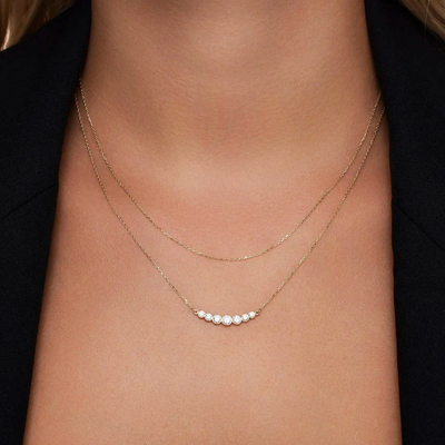 มินิมาลิสต์ 925 สเตอร์ลิง เงินเทนนิส Pendant Necklaces สําหรับผู้หญิง