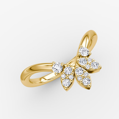 ผู้มาใหม่ออกแบบแหวนแหวนสตอร์ลิ่งเงิน 925 สตอร์ลิ่งเงิน 18K ทอง