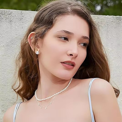 กระต่ายอีสเตอร์ หูหูมุก สีซาร์คอน สวย สีกระต่าย แครอท ของขวัญเครื่องประดับน่ารัก