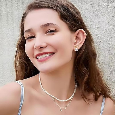 กระต่ายอีสเตอร์ หูหูมุก สีซาร์คอน สวย สีกระต่าย แครอท ของขวัญเครื่องประดับน่ารัก