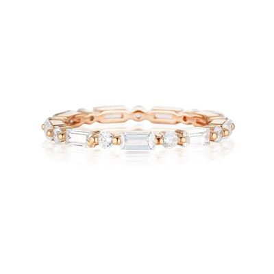 18K ทองคําธรรมดา โมเดิร์น ตัวกมุมตัด ขาว CZ 925 สตอร์ลิงเงิน สิงห์สตาร์ลแหวนของขวัญ