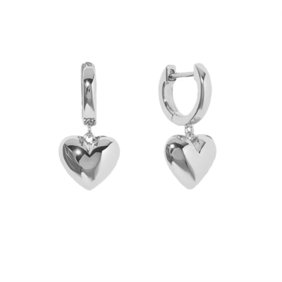 18K ทองคํา Plated Teardrop Hollow Stud หัวใจ Dangle หูข้อมือสําหรับโอกาสของขวัญ
