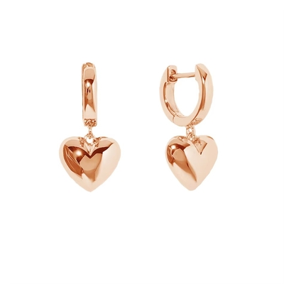 18K ทองคํา Plated Teardrop Hollow Stud หัวใจ Dangle หูข้อมือสําหรับโอกาสของขวัญ
