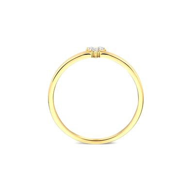 925 สเตอร์ลิง เงินทอง Plated CZ แหวนลูตัสสําหรับผู้หญิง