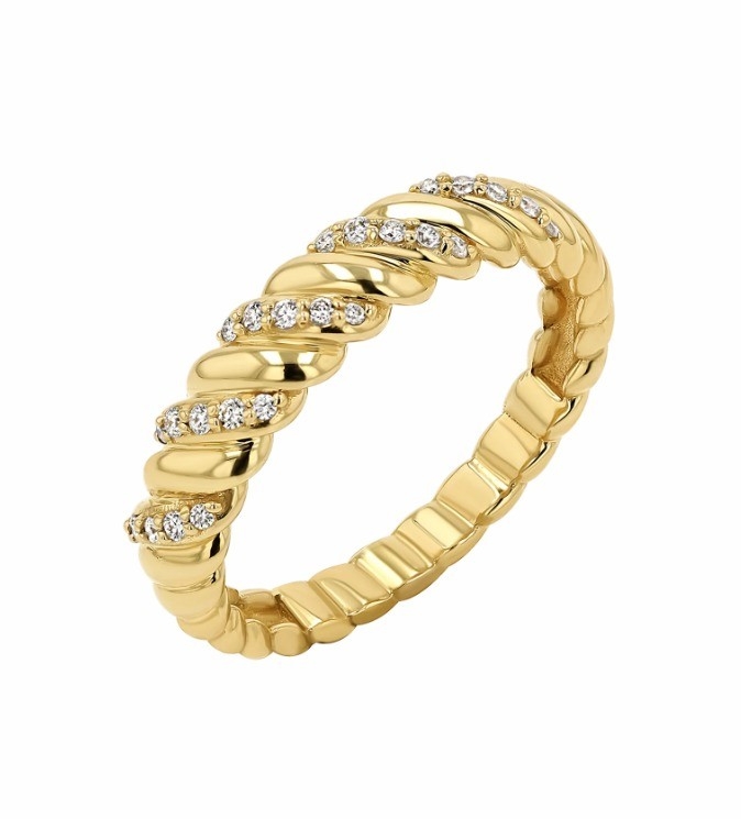 มือสร้าง Twist คลาสสิค 925 สเตอร์ลิงเงิน แหวนผู้หญิงเครื่องประดับ