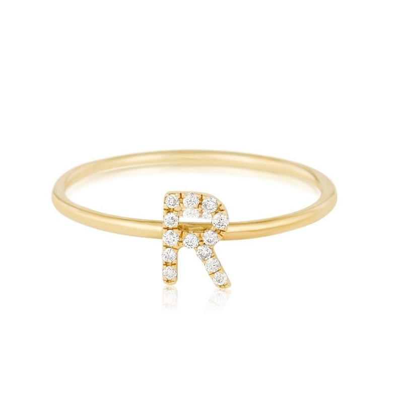 เครื่องประดับเงิน บุคคล 18K ทอง Plated Stacking เริ่ม CZ แหวนบางสําหรับผู้หญิง